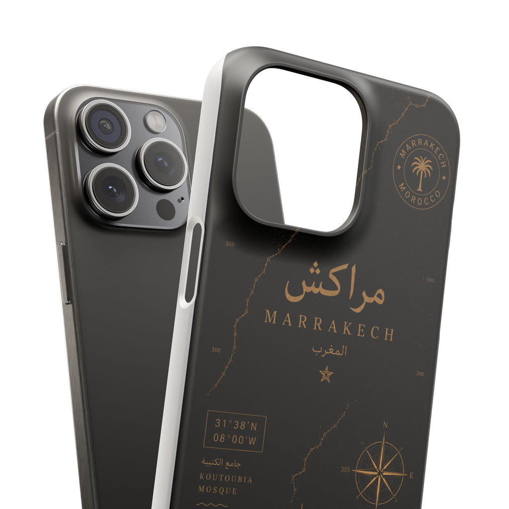 Coque Marrakech — Marbre Noir & Or | ATLAS