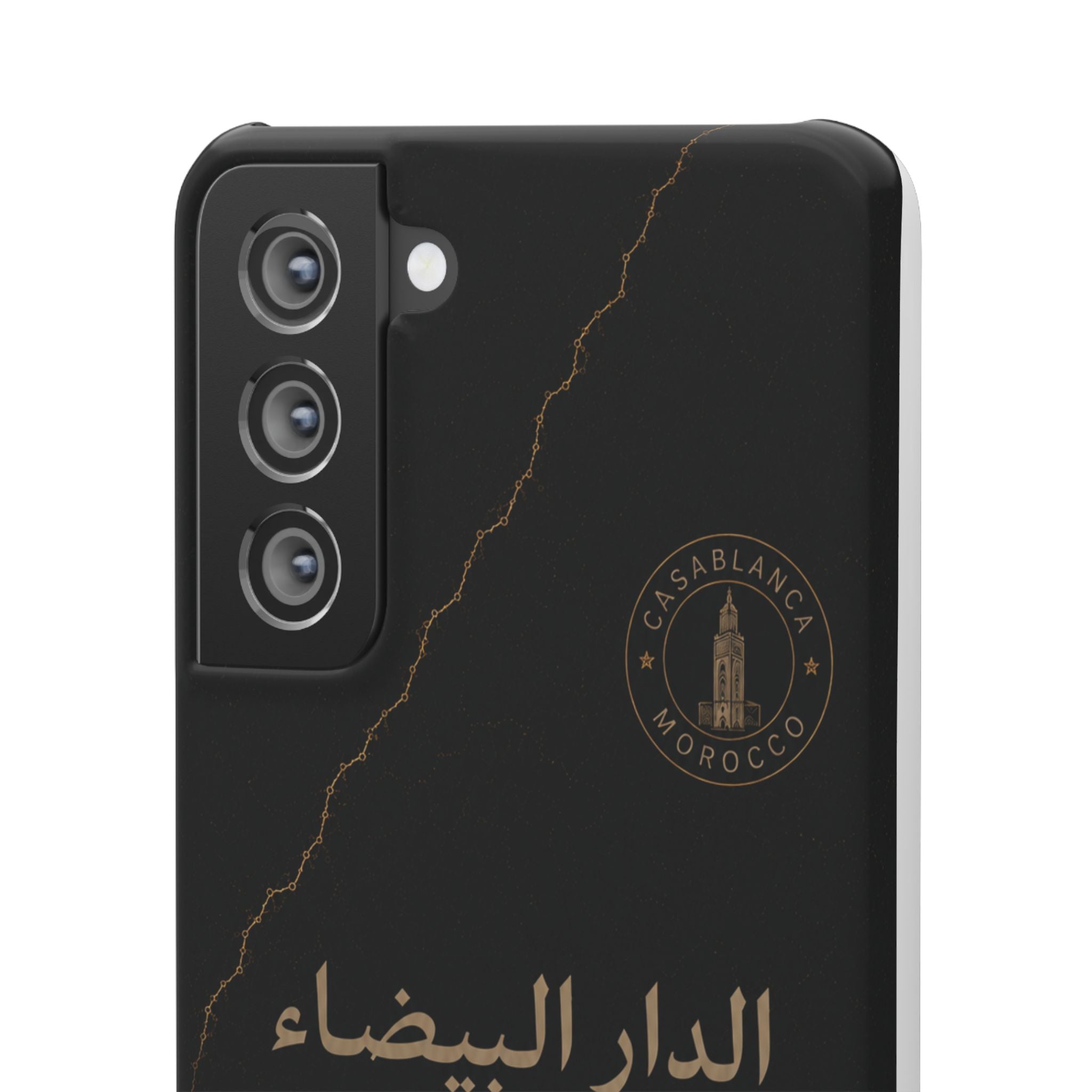 Coque Casablanca — Marbre Noir & Or | ATLAS