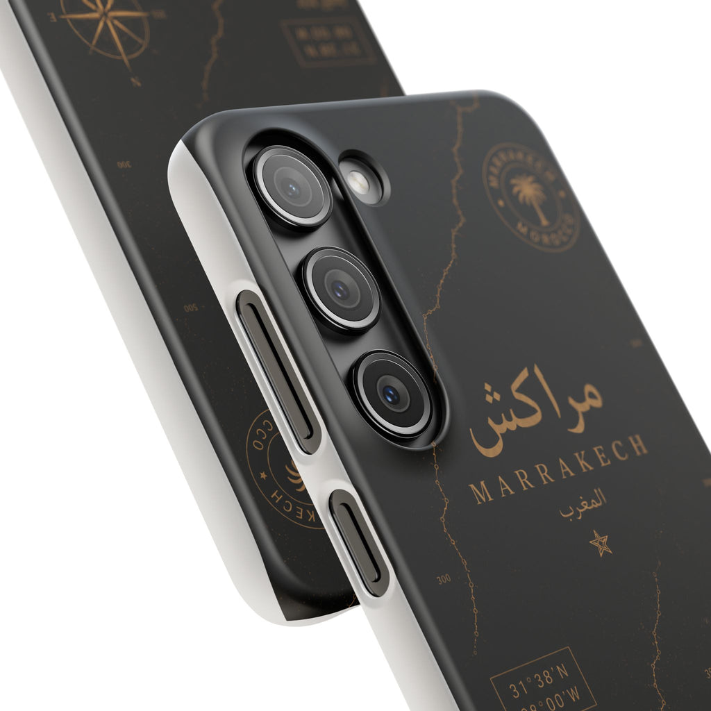 Coque Marrakech — Marbre Noir & Or | ATLAS