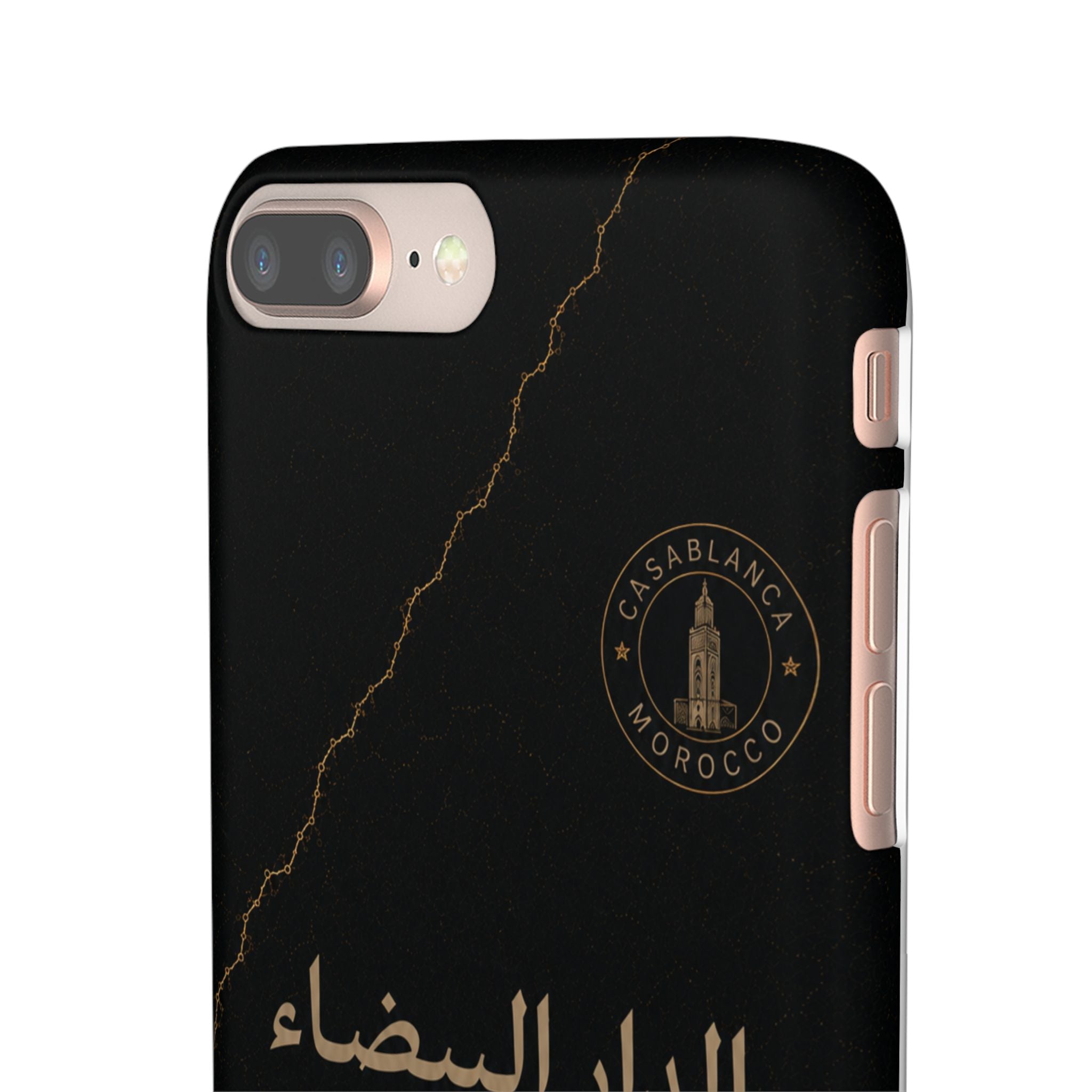 Coque Casablanca — Marbre Noir & Or | ATLAS