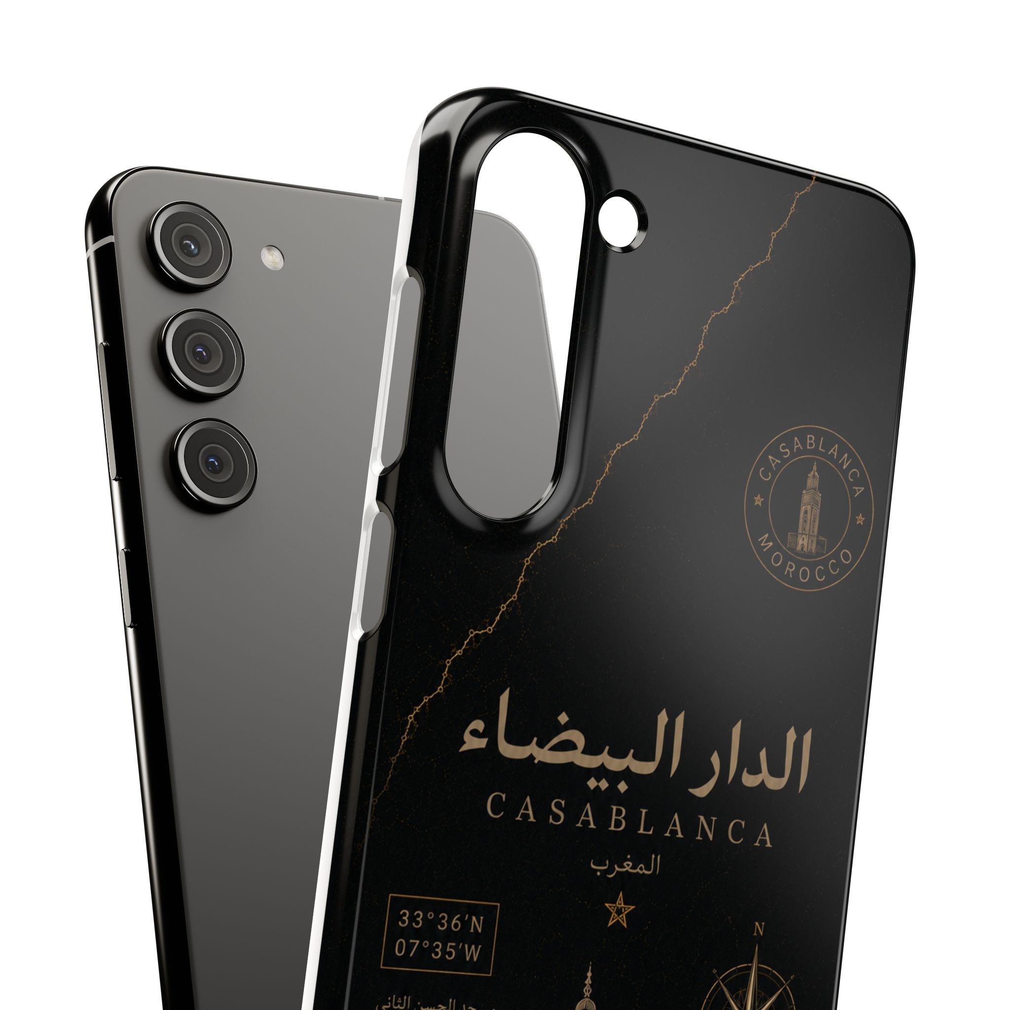 Coque Casablanca — Marbre Noir & Or | ATLAS