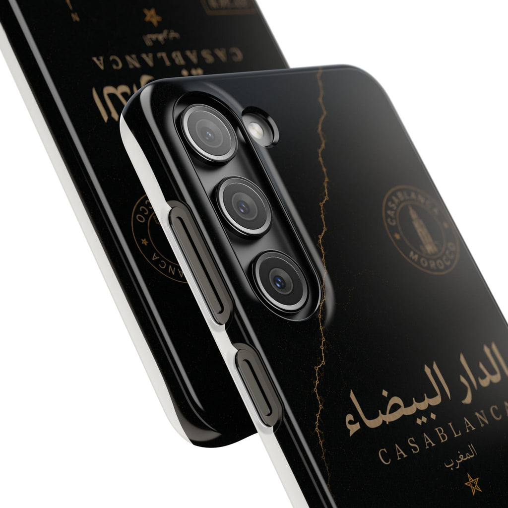 Coque Casablanca — Marbre Noir & Or | ATLAS