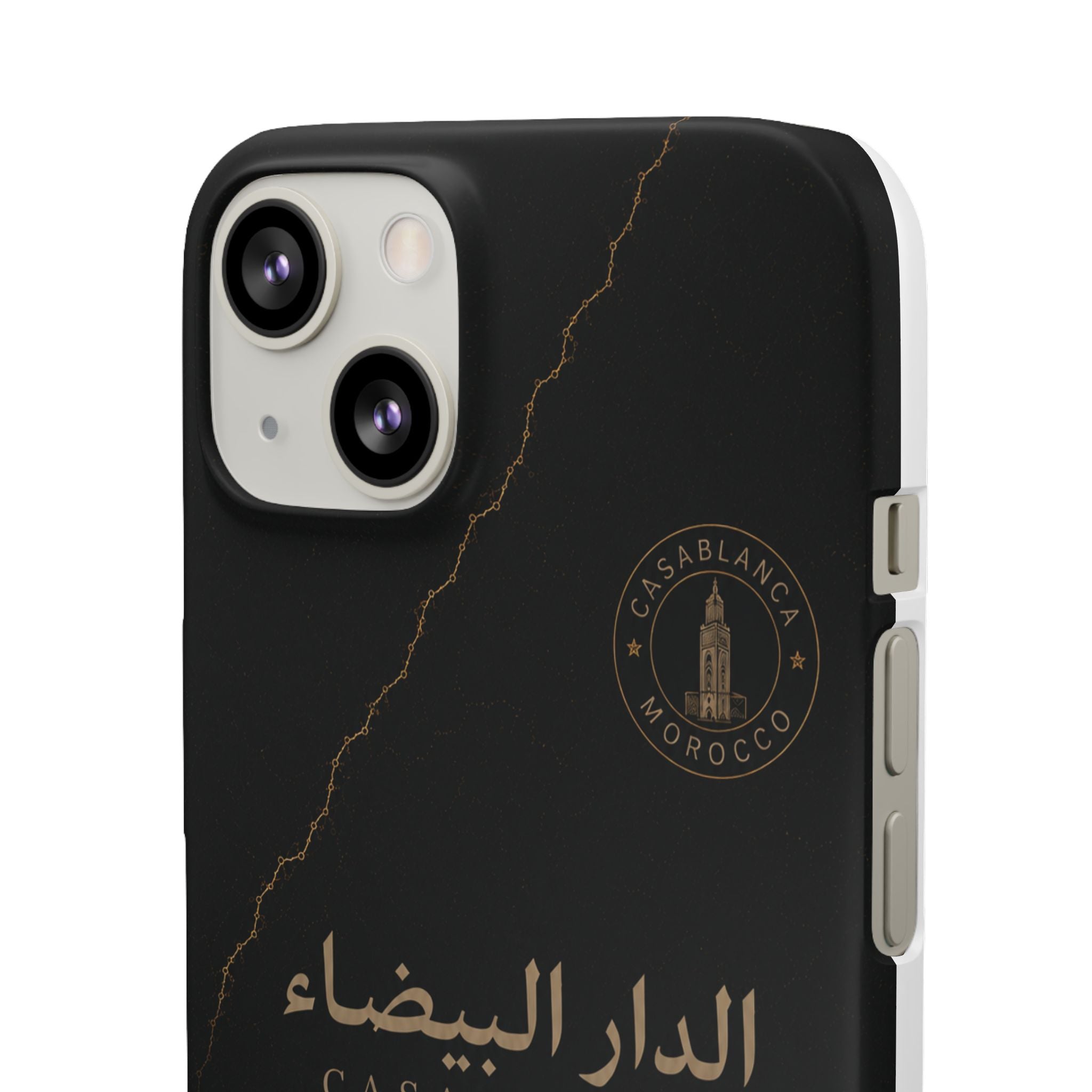 Coque Casablanca — Marbre Noir & Or | ATLAS