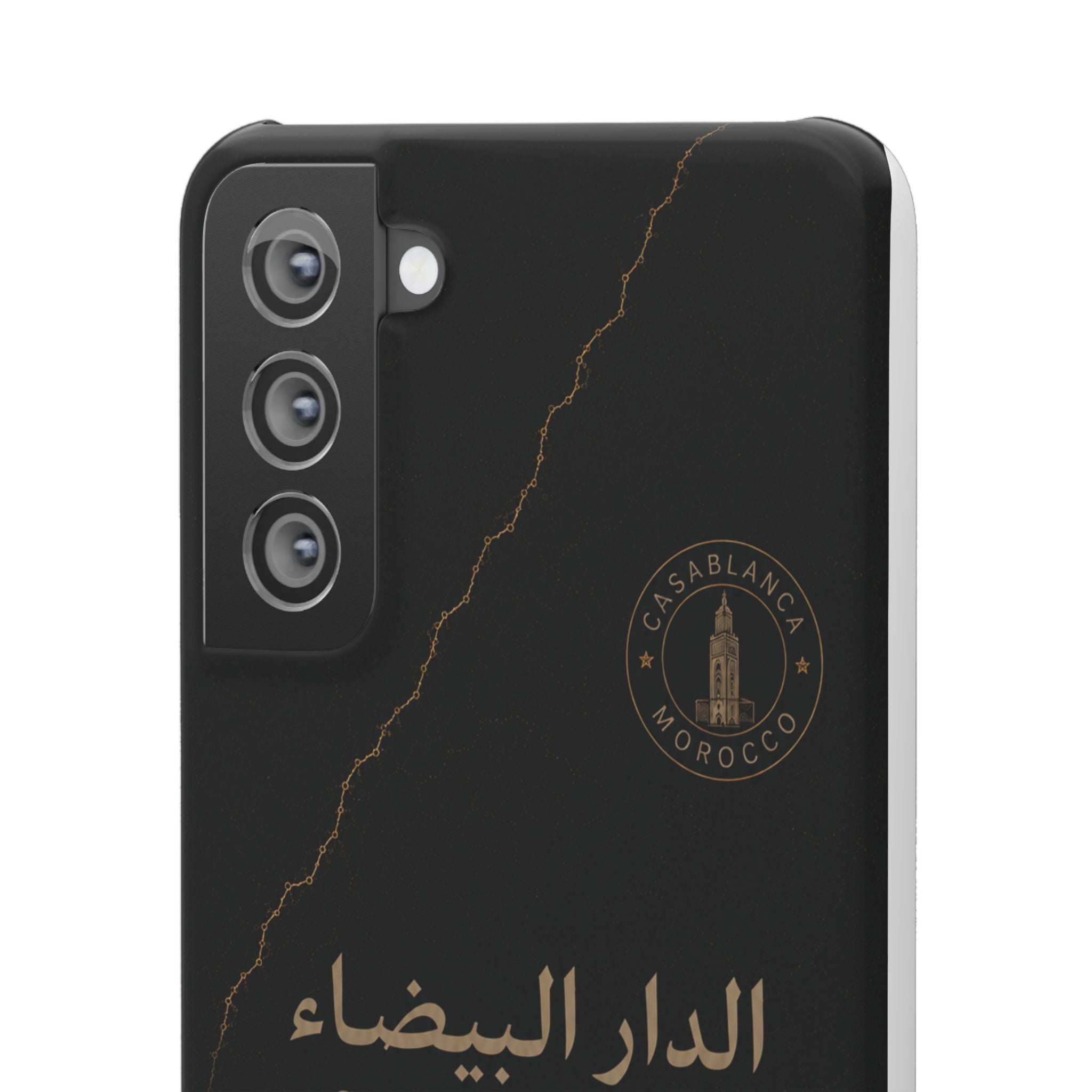 Coque Casablanca — Marbre Noir & Or | ATLAS