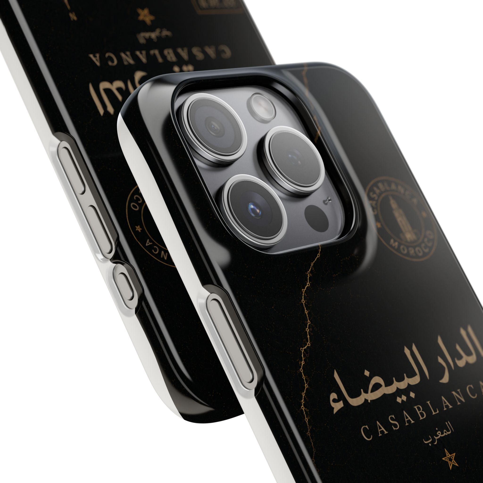Coque Casablanca — Marbre Noir & Or | ATLAS