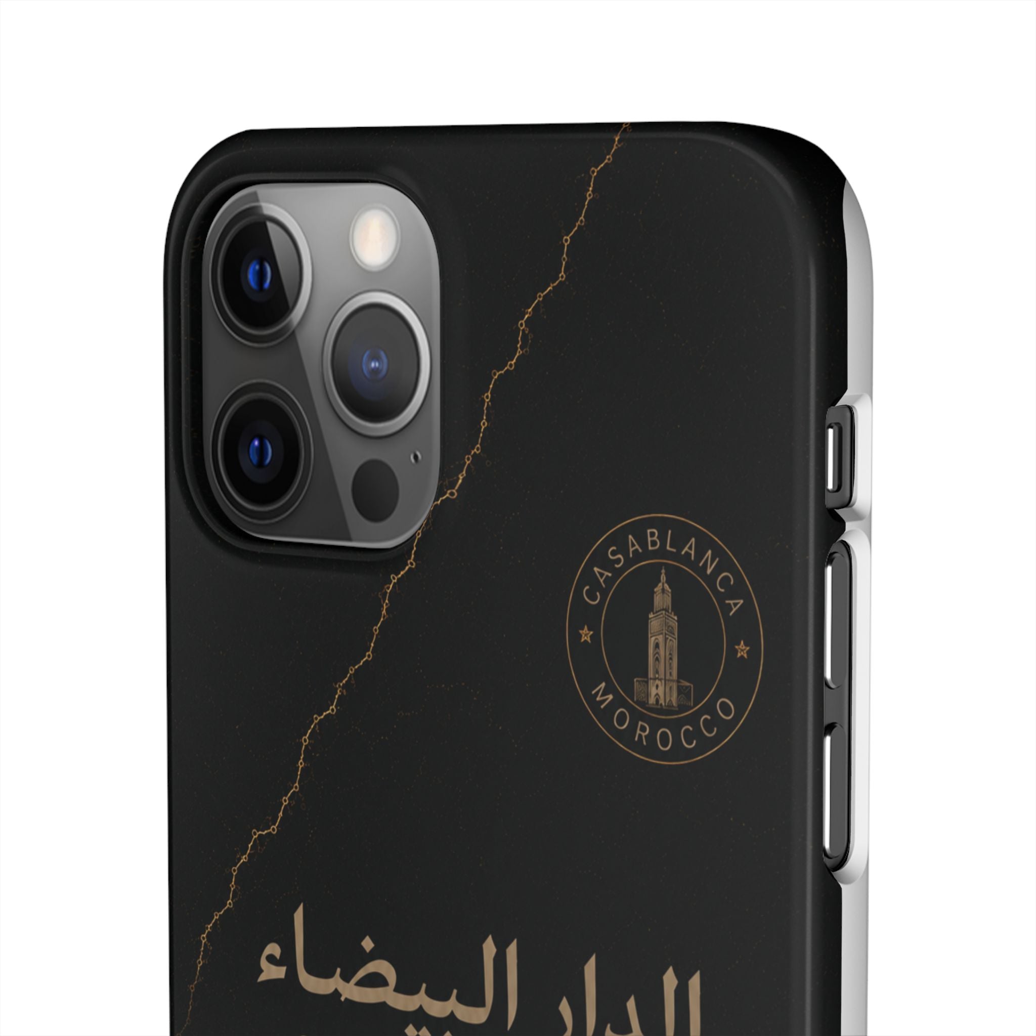 Coque Casablanca — Marbre Noir & Or | ATLAS