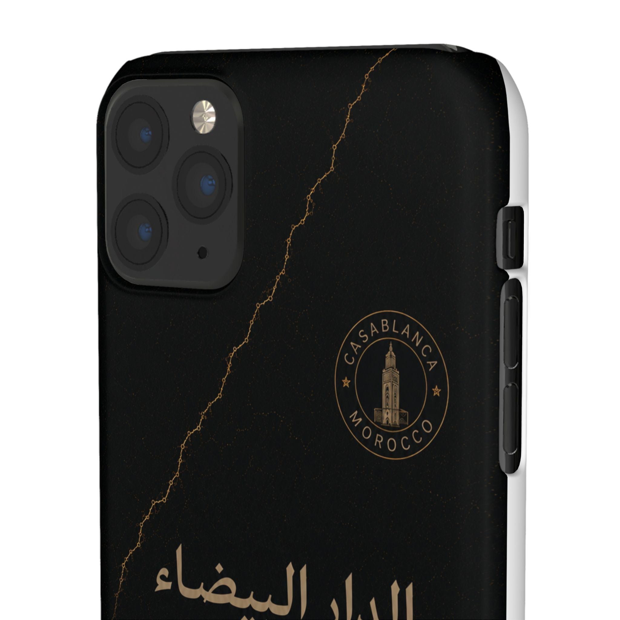 Coque Casablanca — Marbre Noir & Or | ATLAS