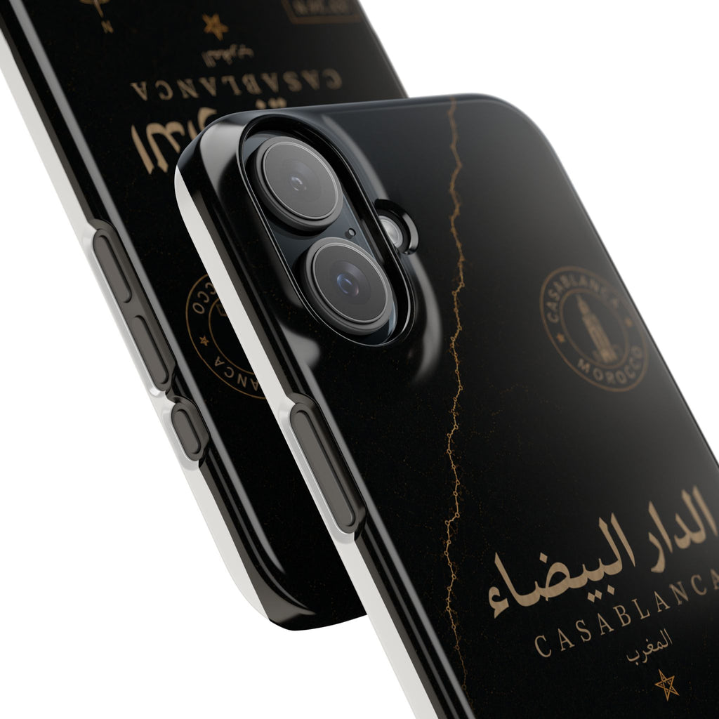 Coque Casablanca — Marbre Noir & Or | ATLAS