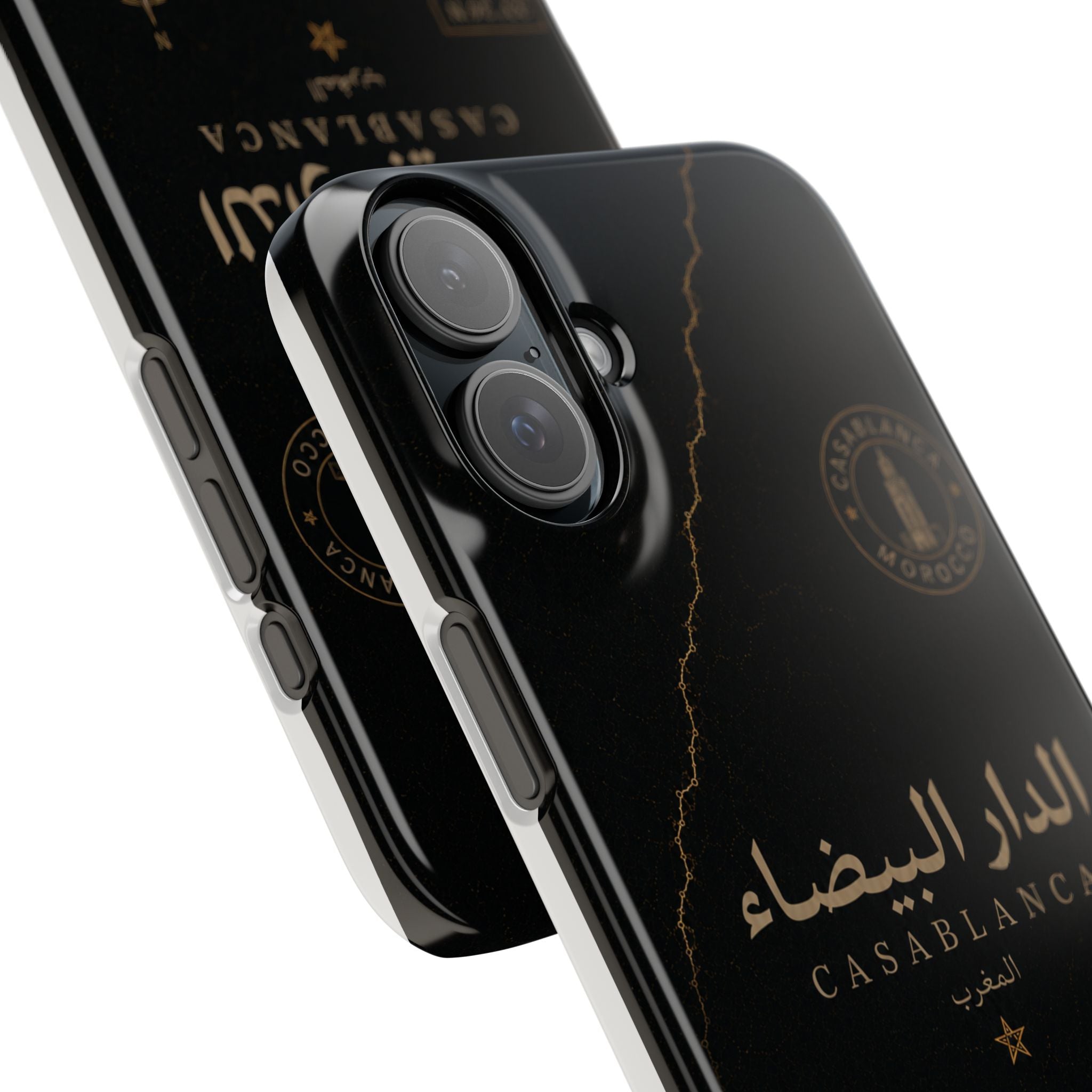 Coque Casablanca — Marbre Noir & Or | ATLAS