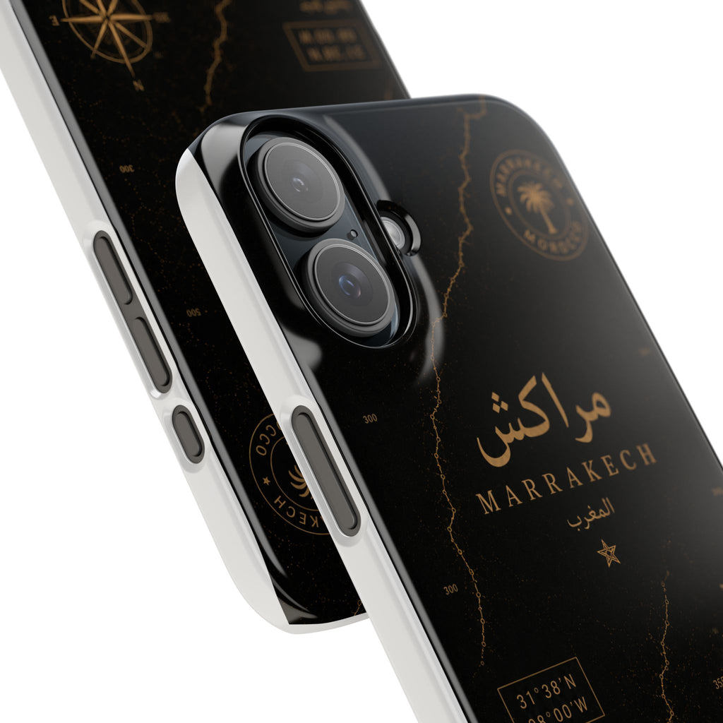 Coque Marrakech — Marbre Noir & Or | ATLAS