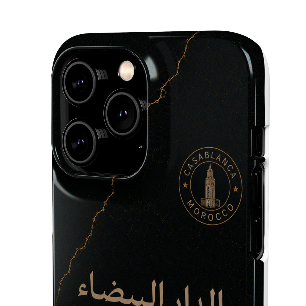 Coque Casablanca — Marbre Noir & Or | ATLAS