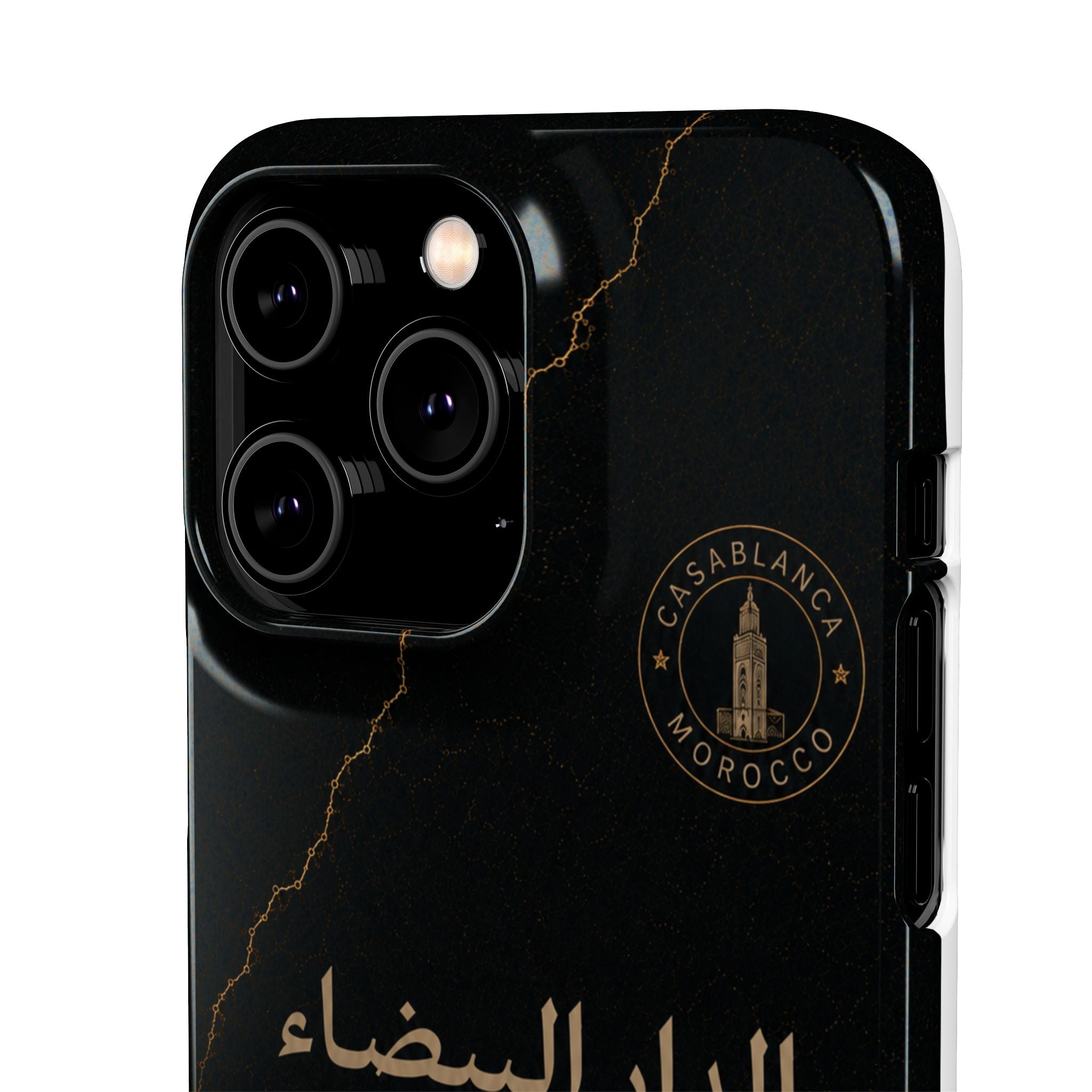 Coque Casablanca — Marbre Noir & Or | ATLAS