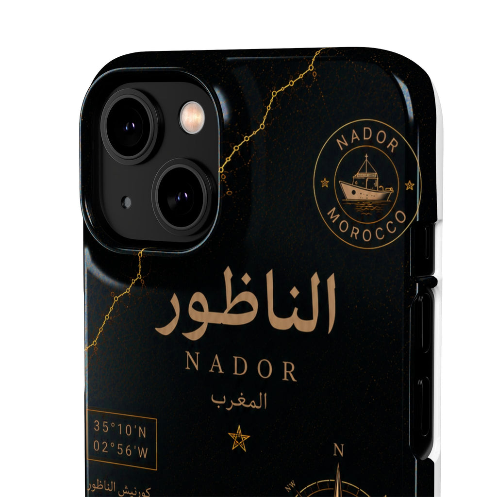 Coque Nador — Marbre Noir & Or | ATLAS