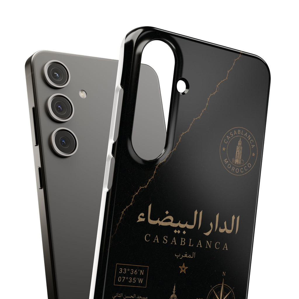Coque Casablanca — Marbre Noir & Or | ATLAS