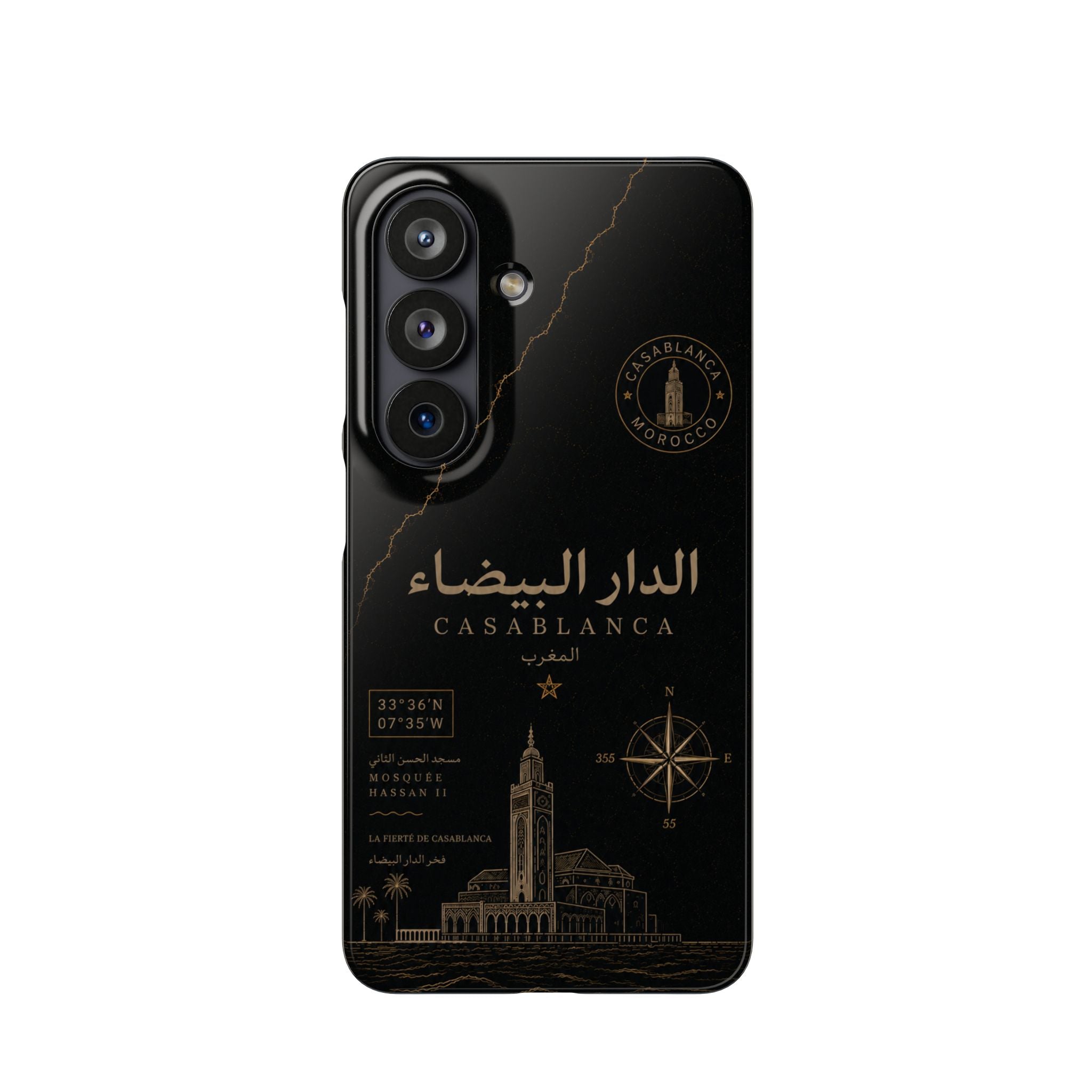 Coque Casablanca — Marbre Noir & Or | ATLAS