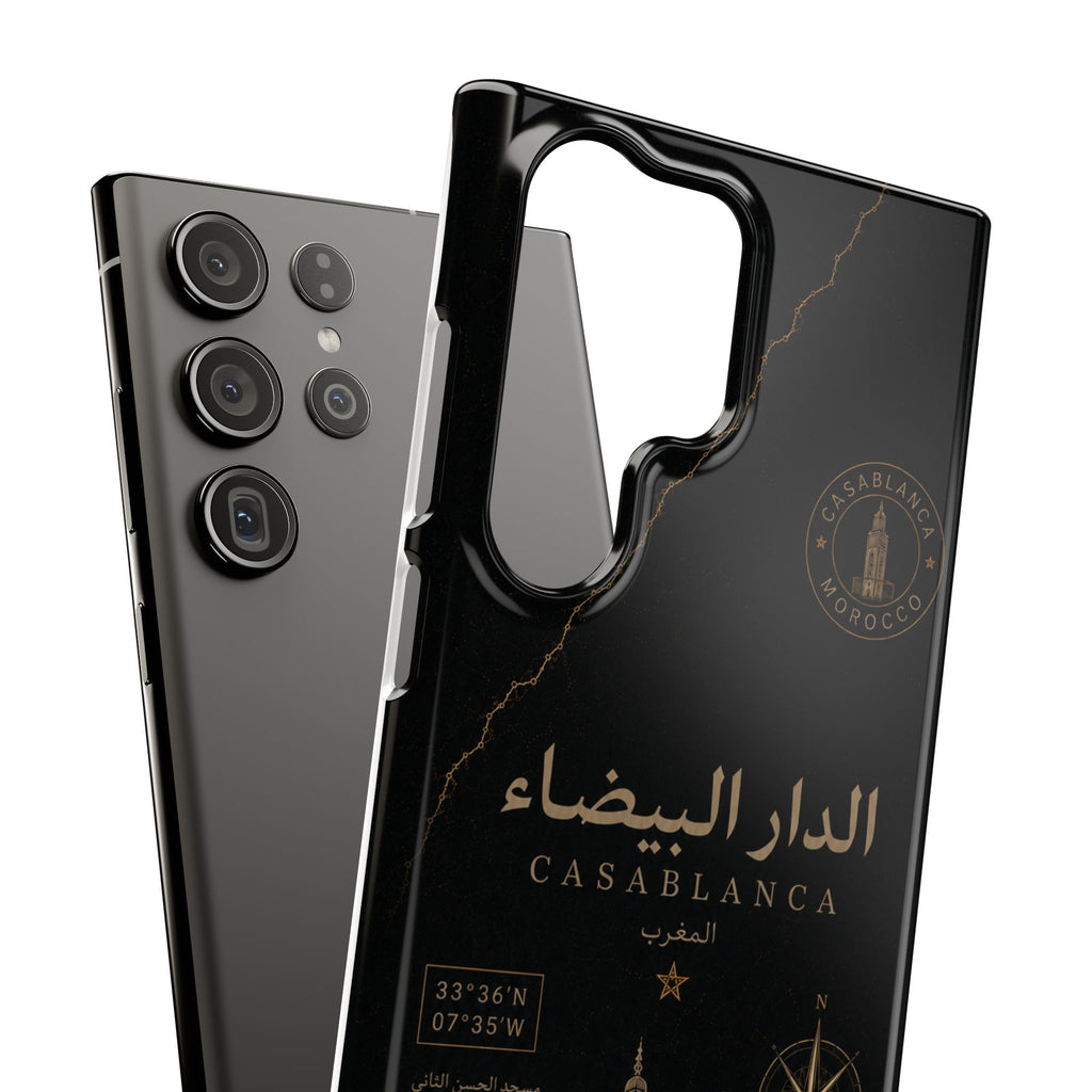 Coque Casablanca — Marbre Noir & Or | ATLAS