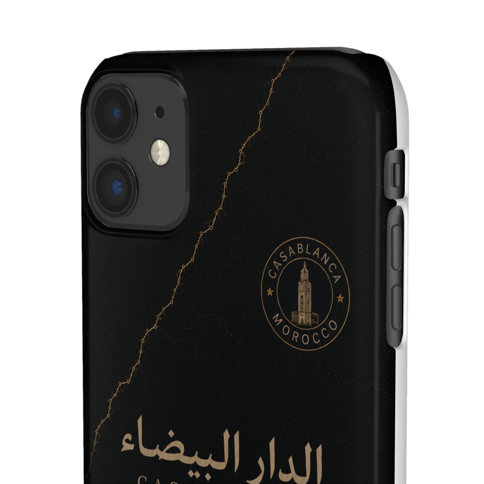 Coque Casablanca — Marbre Noir & Or | ATLAS