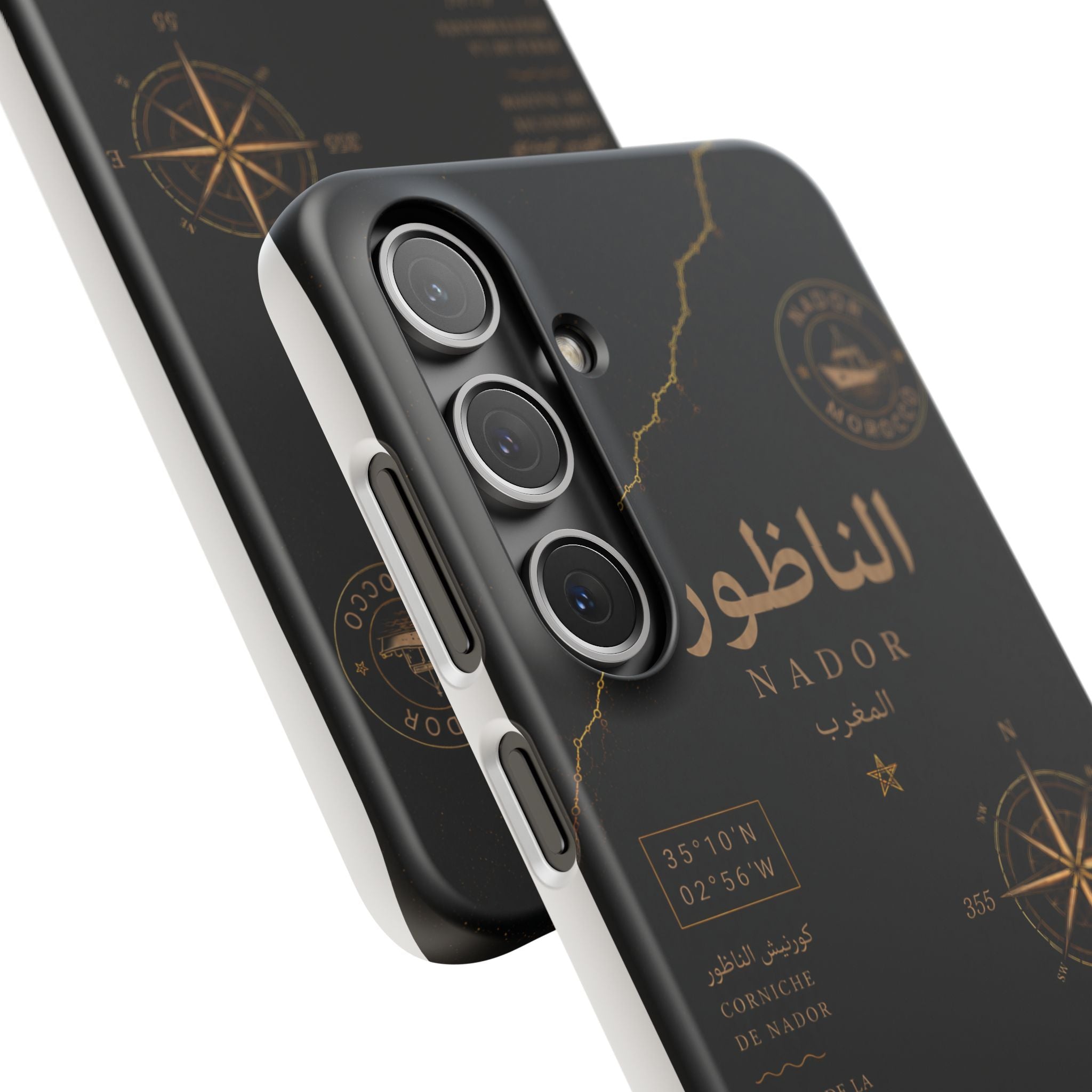 Coque Nador — Marbre Noir & Or | ATLAS