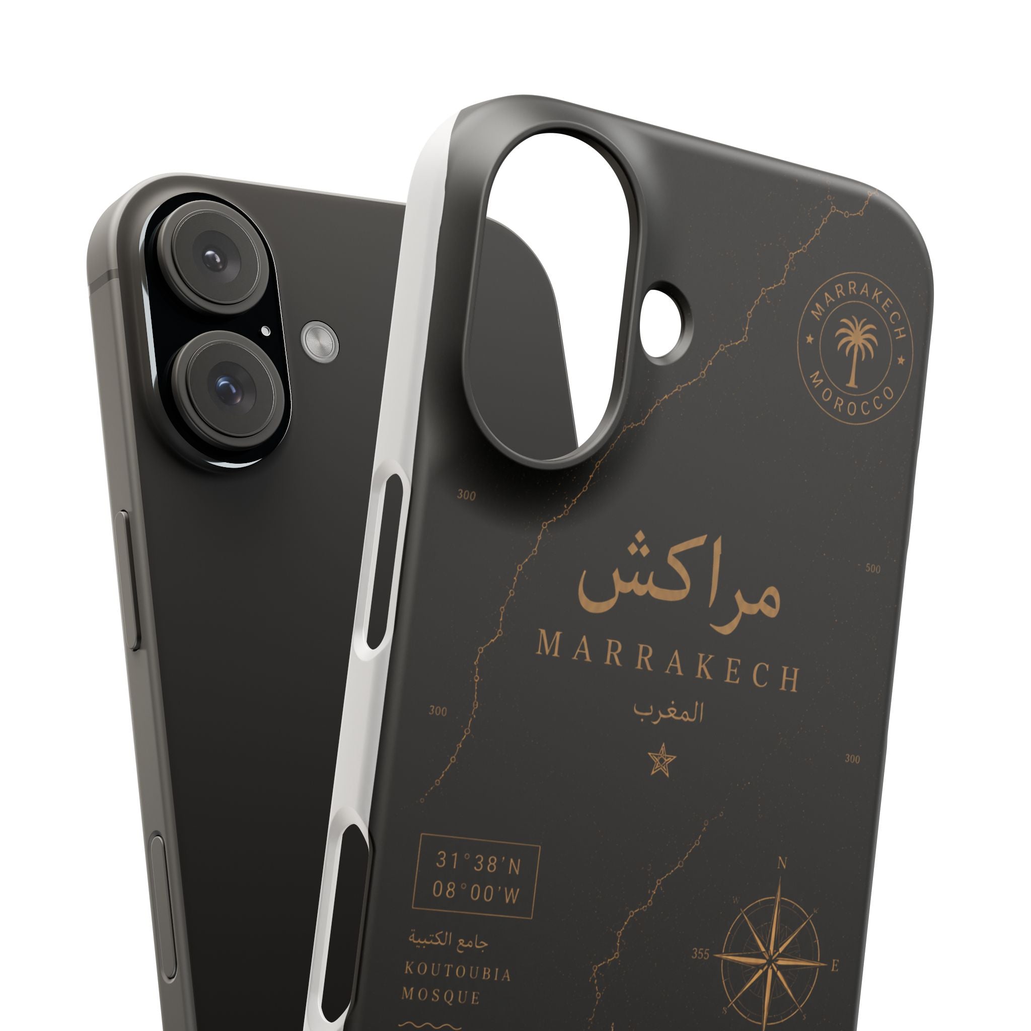 Coque Marrakech — Marbre Noir & Or | ATLAS