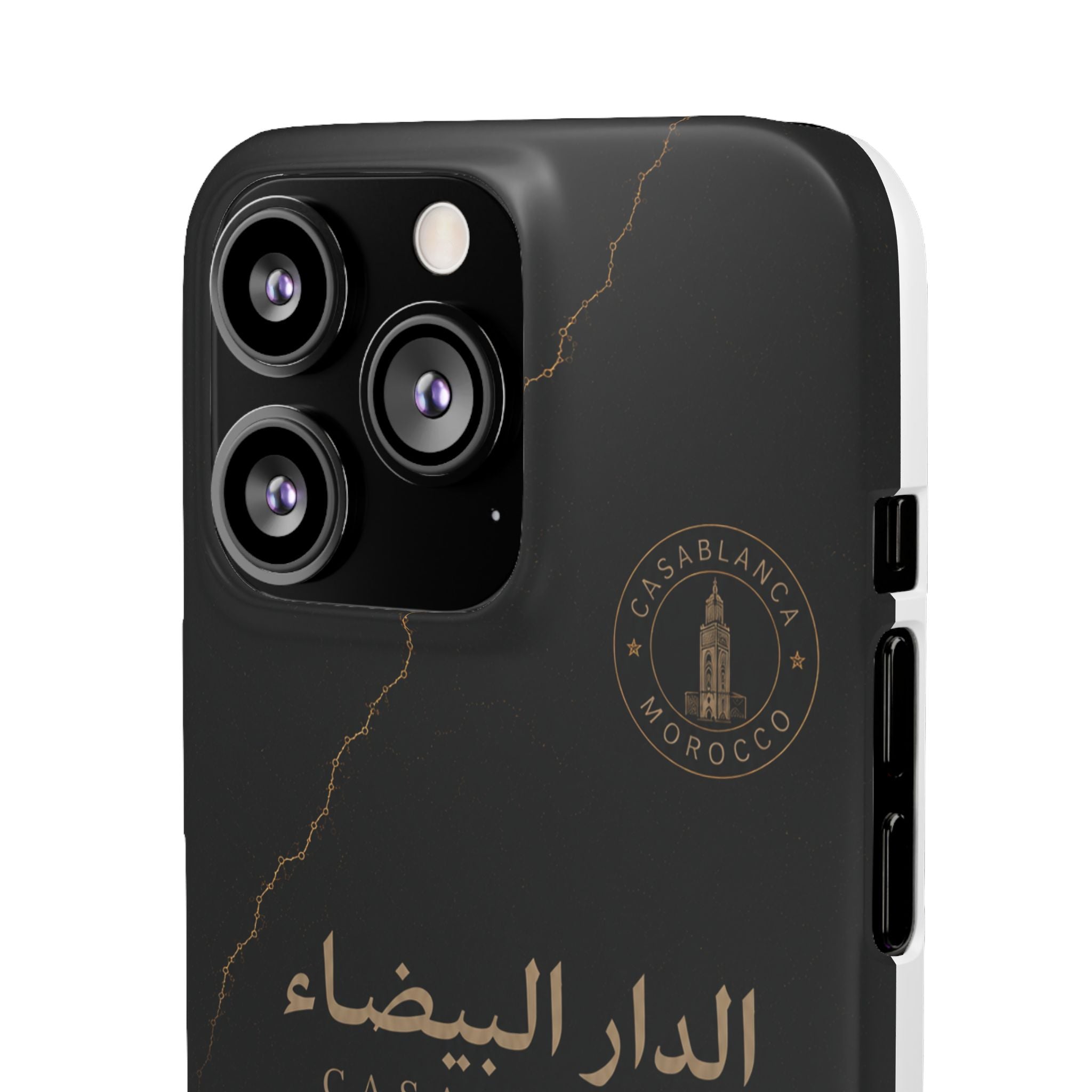 Coque Casablanca — Marbre Noir & Or | ATLAS