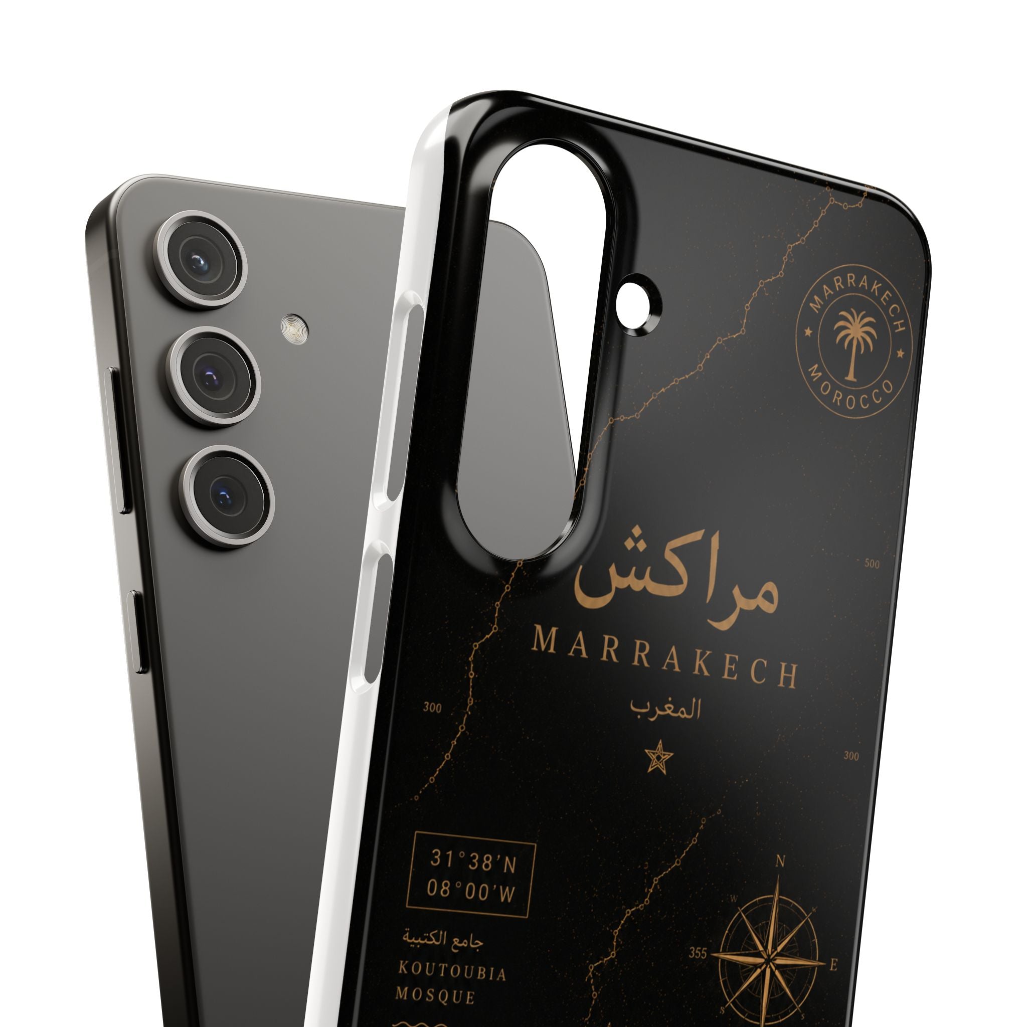 Coque Marrakech — Marbre Noir & Or | ATLAS