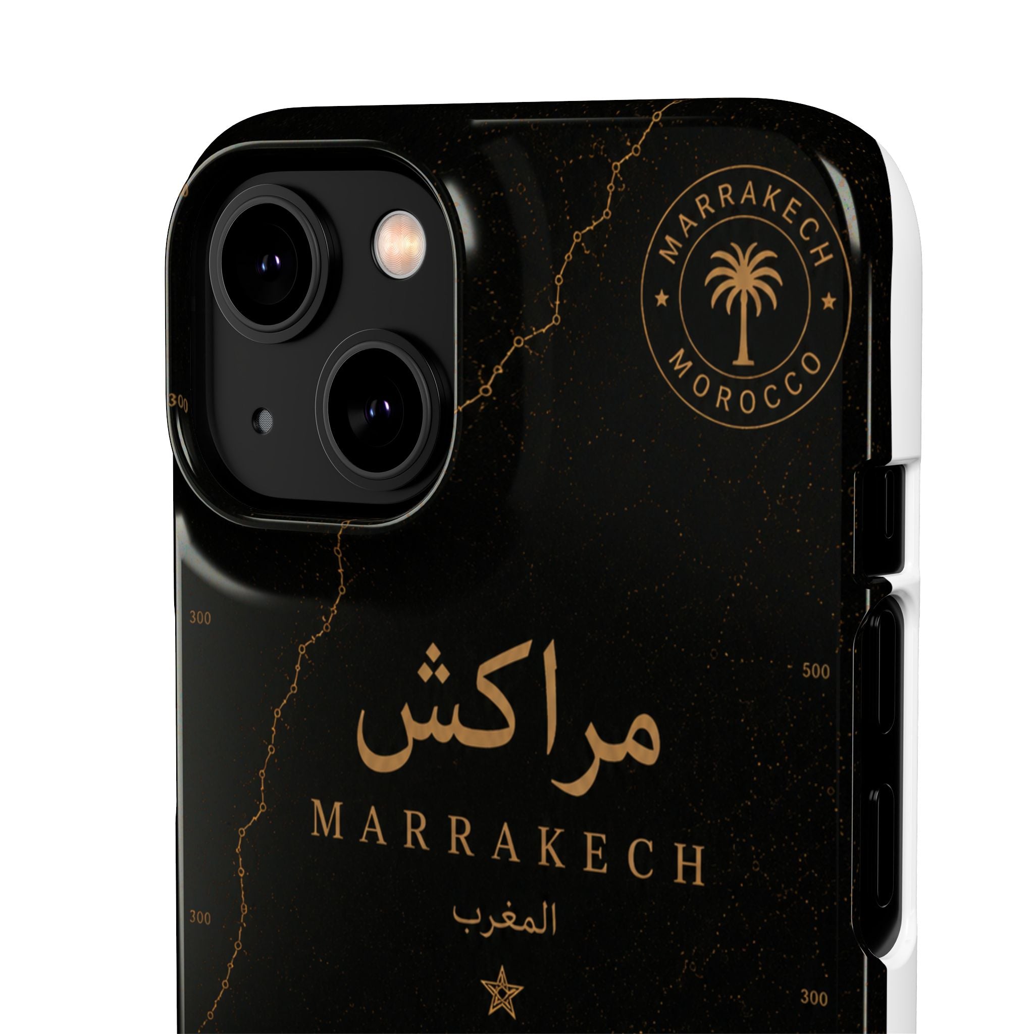 Coque Marrakech — Marbre Noir & Or | ATLAS