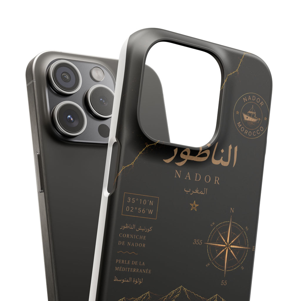 Coque Nador — Marbre Noir & Or | ATLAS