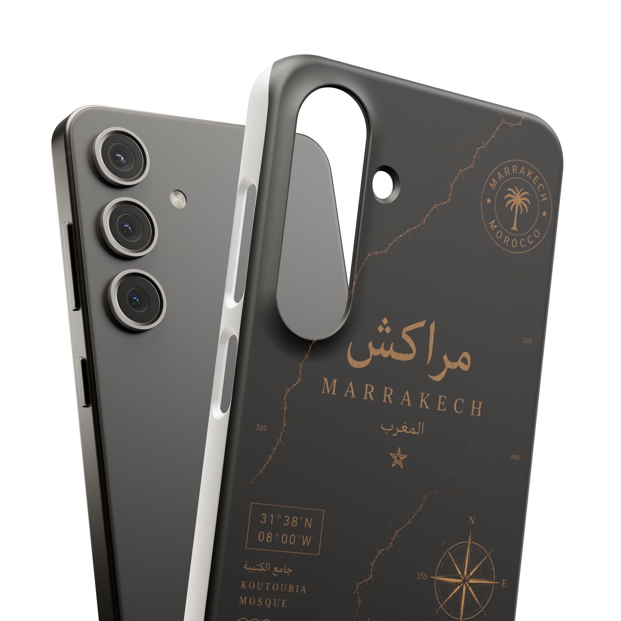 Coque Marrakech — Marbre Noir & Or | ATLAS