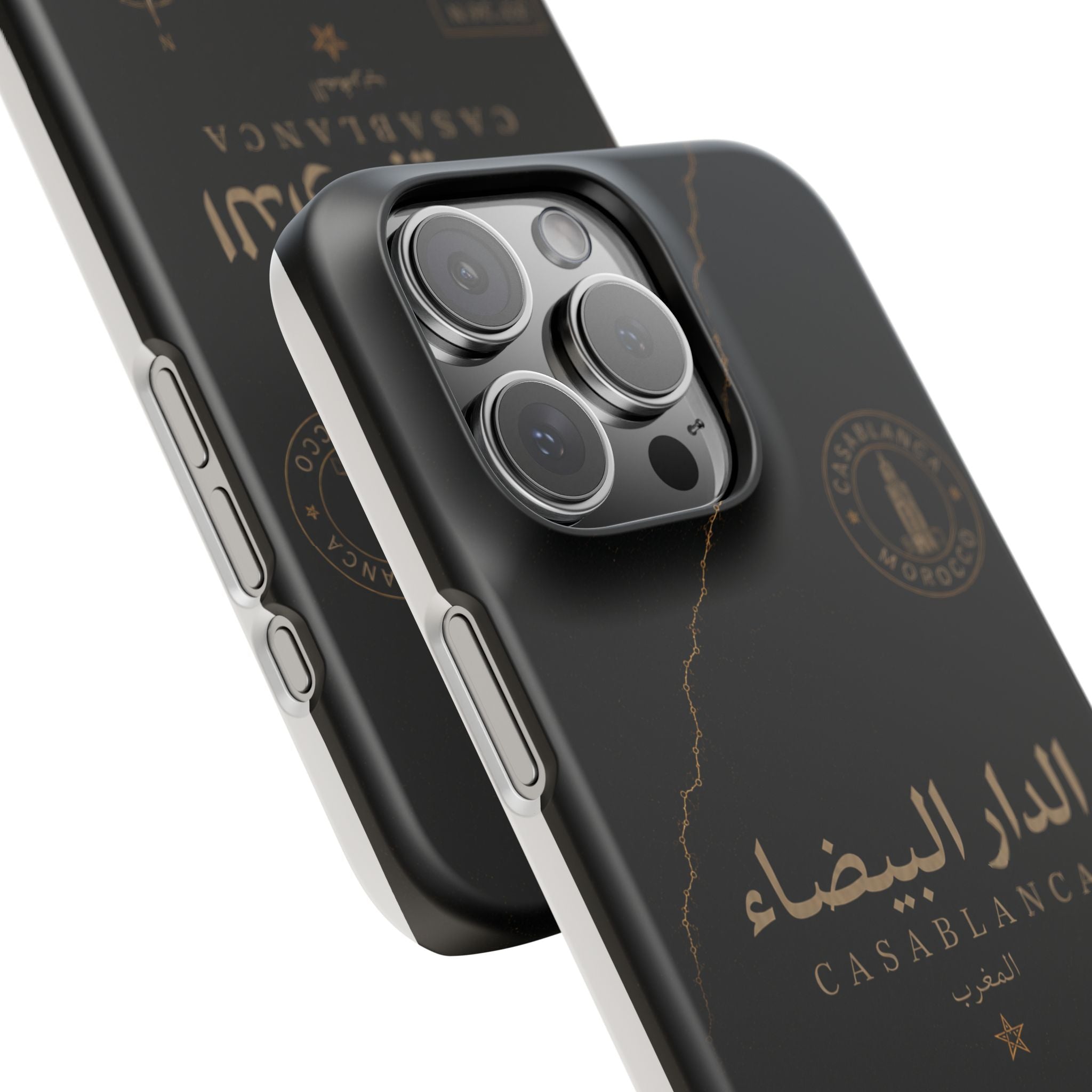 Coque Casablanca — Marbre Noir & Or | ATLAS
