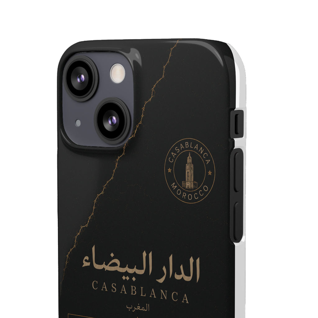 Coque Casablanca — Marbre Noir & Or | ATLAS