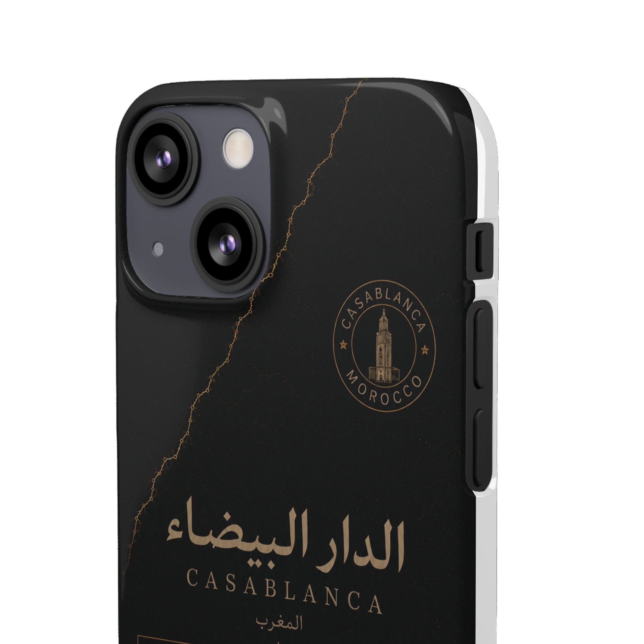 Coque Casablanca — Marbre Noir & Or | ATLAS