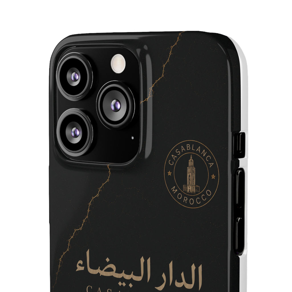 Coque Casablanca — Marbre Noir & Or | ATLAS