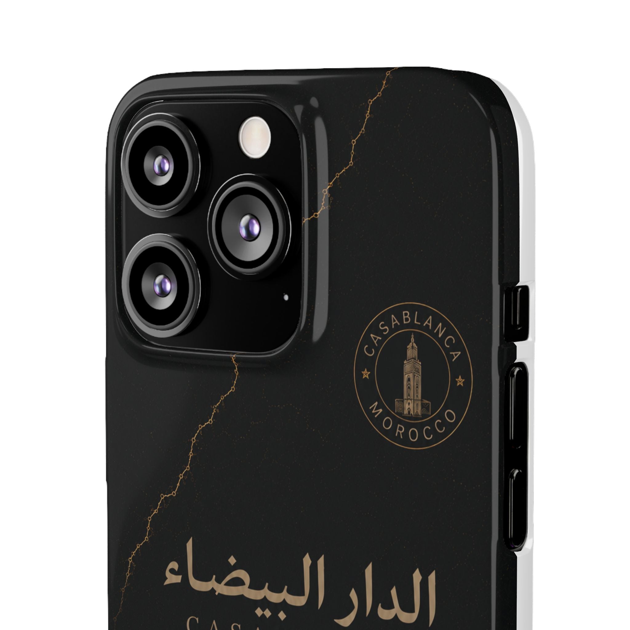 Coque Casablanca — Marbre Noir & Or | ATLAS