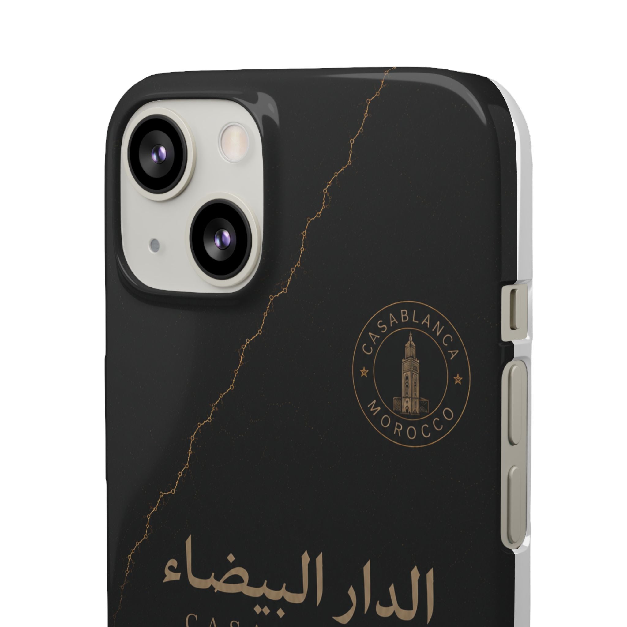 Coque Casablanca — Marbre Noir & Or | ATLAS