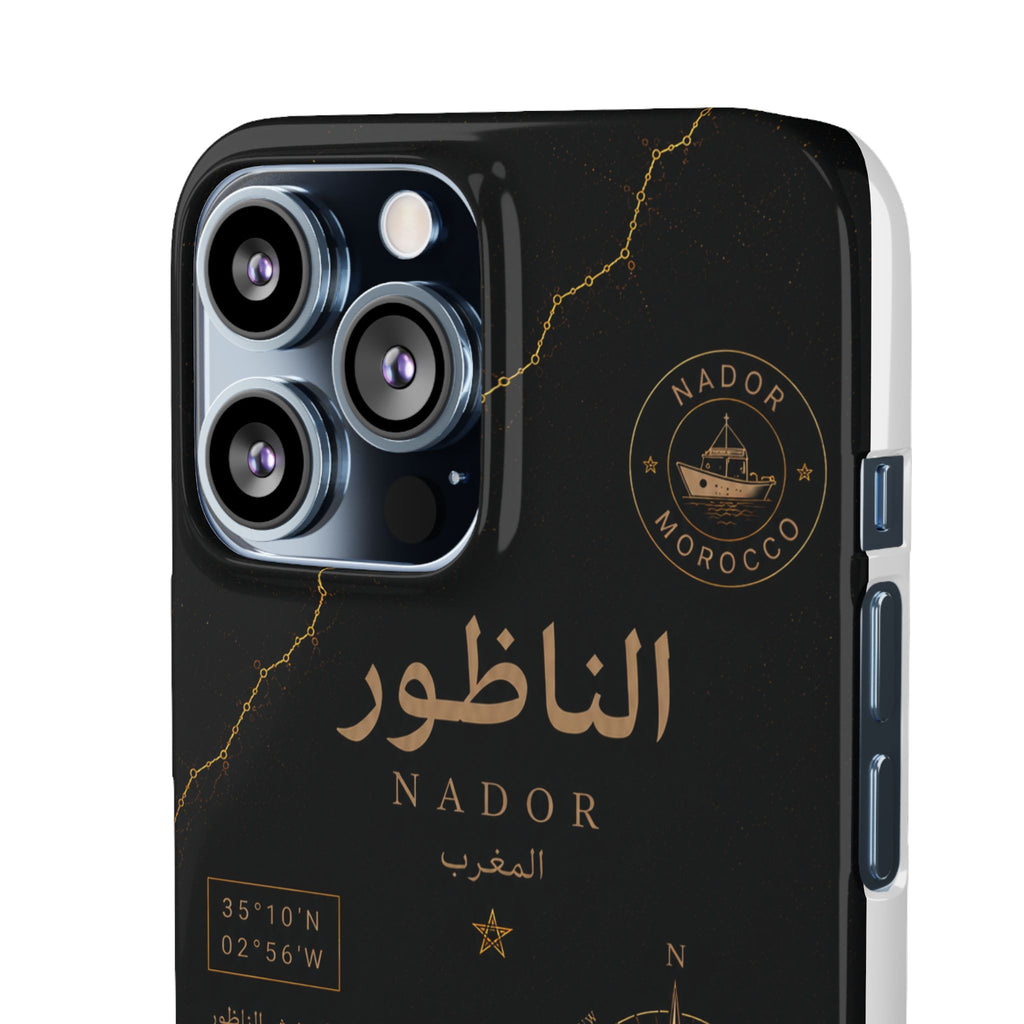 Coque Nador — Marbre Noir & Or | ATLAS