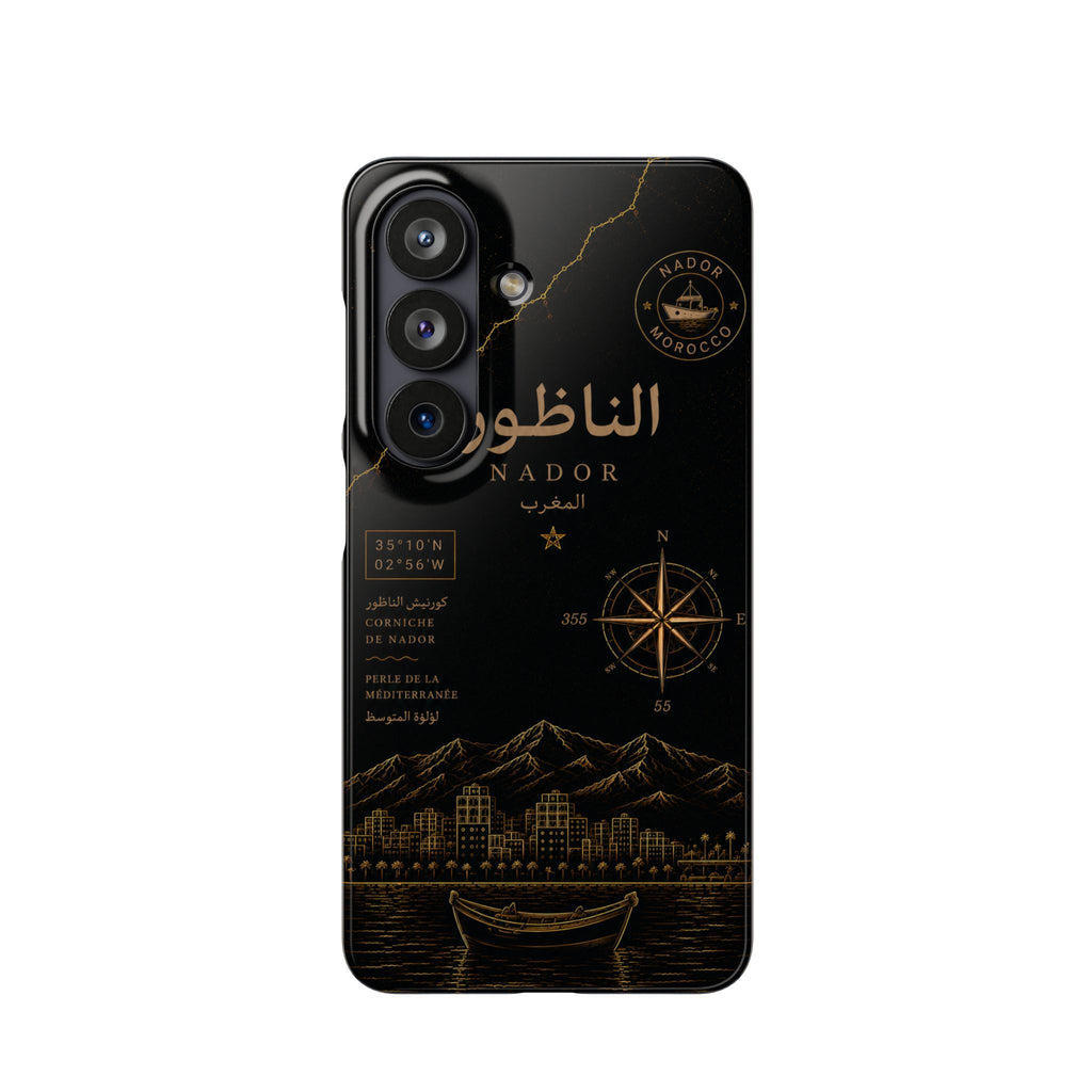 Coque Nador — Marbre Noir & Or | ATLAS