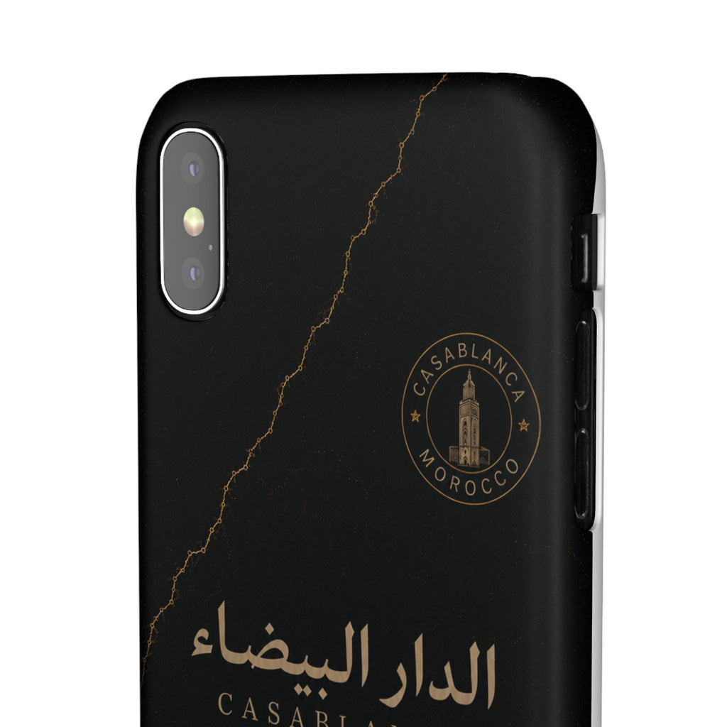 Coque Casablanca — Marbre Noir & Or | ATLAS