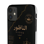 Coque Nador — Marbre Noir & Or | ATLAS