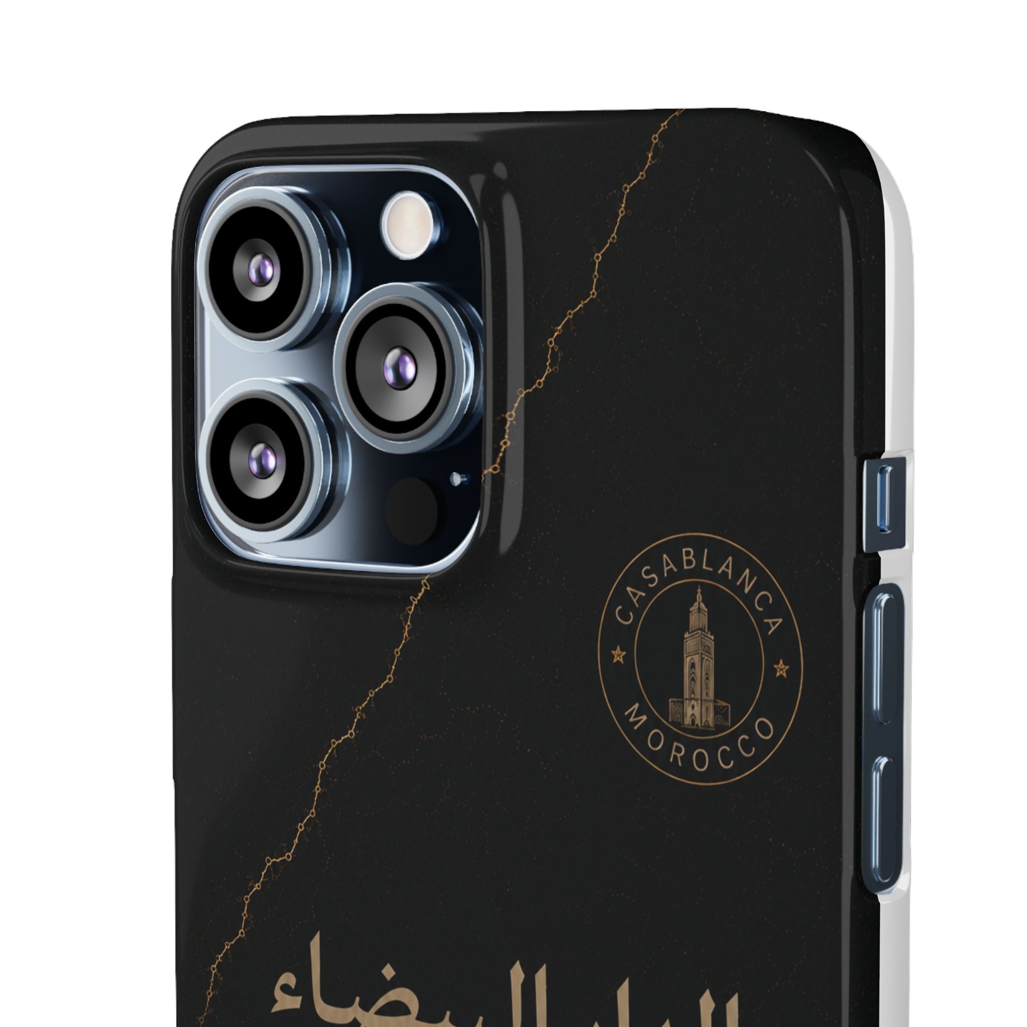 Coque Casablanca — Marbre Noir & Or | ATLAS