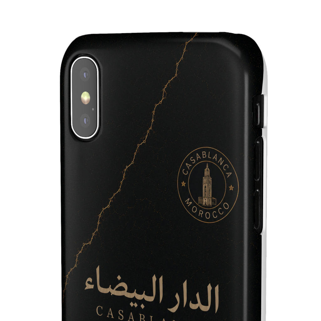 Coque Casablanca — Marbre Noir & Or | ATLAS