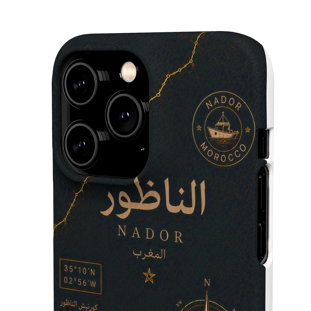 Coque Nador — Marbre Noir & Or | ATLAS