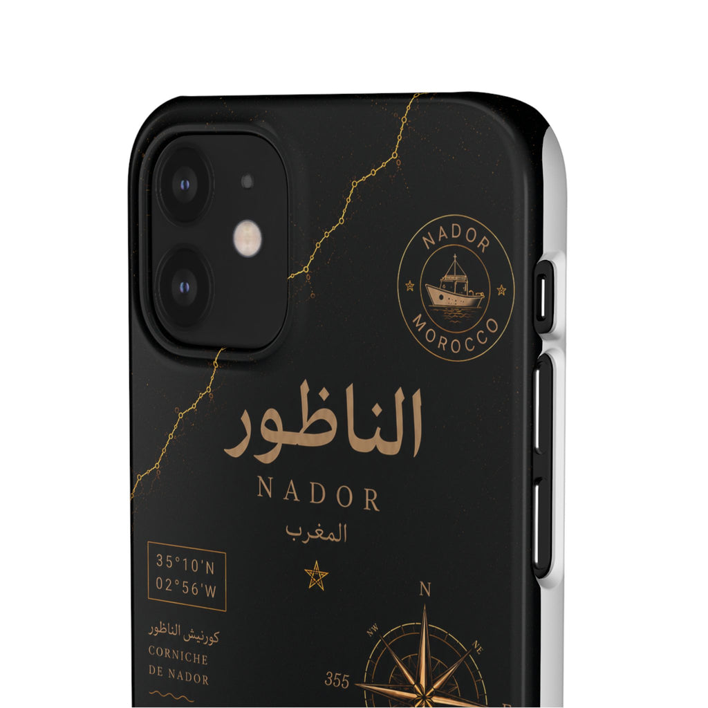 Coque Nador — Marbre Noir & Or | ATLAS