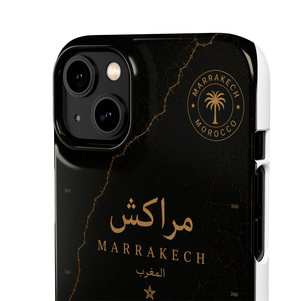 Coque Marrakech — Marbre Noir & Or | ATLAS