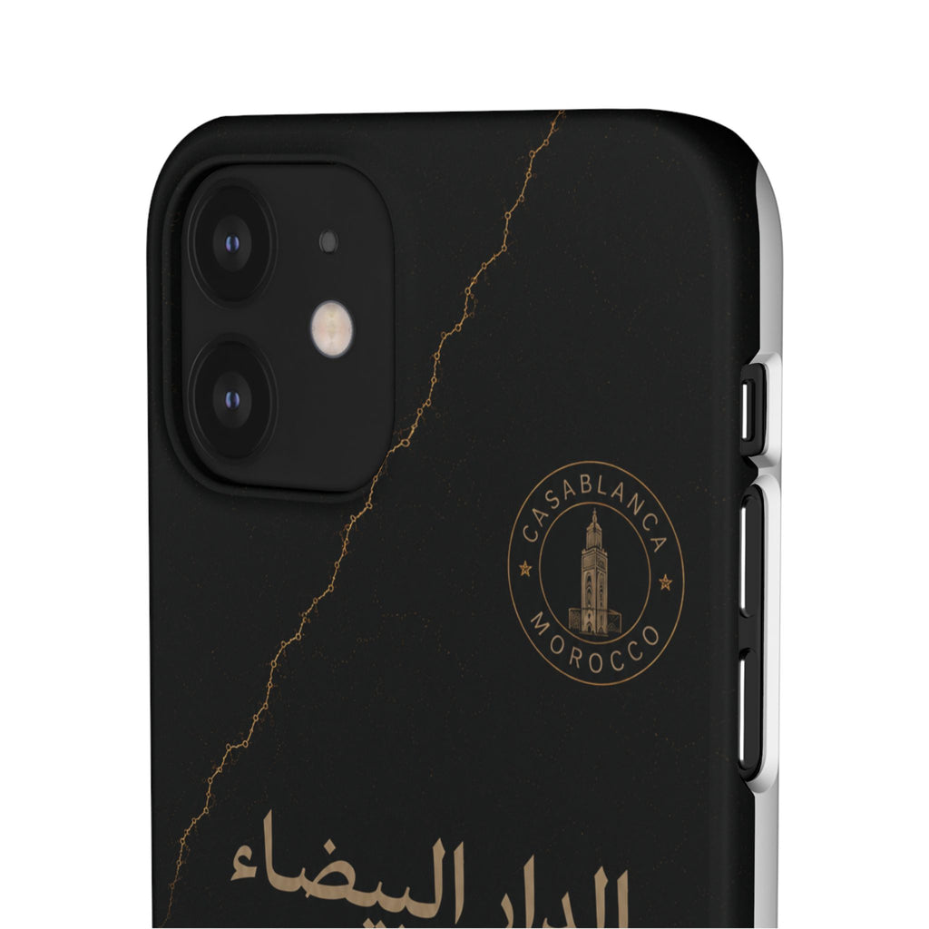 Coque Casablanca — Marbre Noir & Or | ATLAS