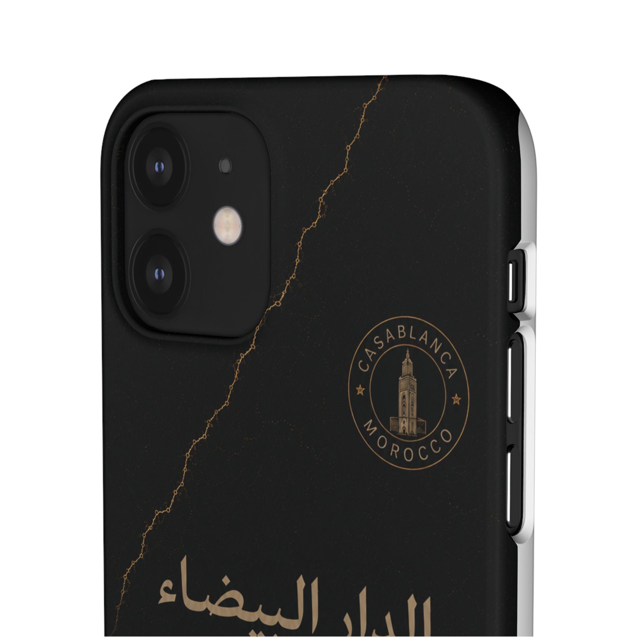 Coque Casablanca — Marbre Noir & Or | ATLAS