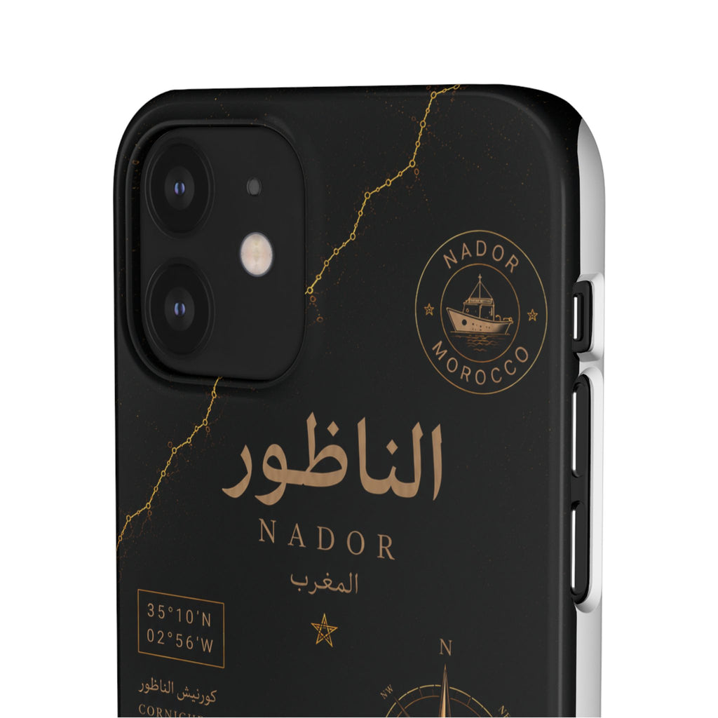 Coque Nador — Marbre Noir & Or | ATLAS
