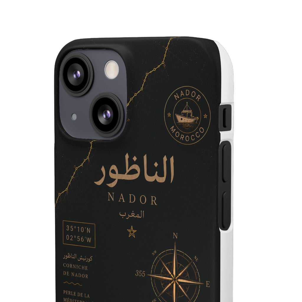 Coque Nador — Marbre Noir & Or | ATLAS