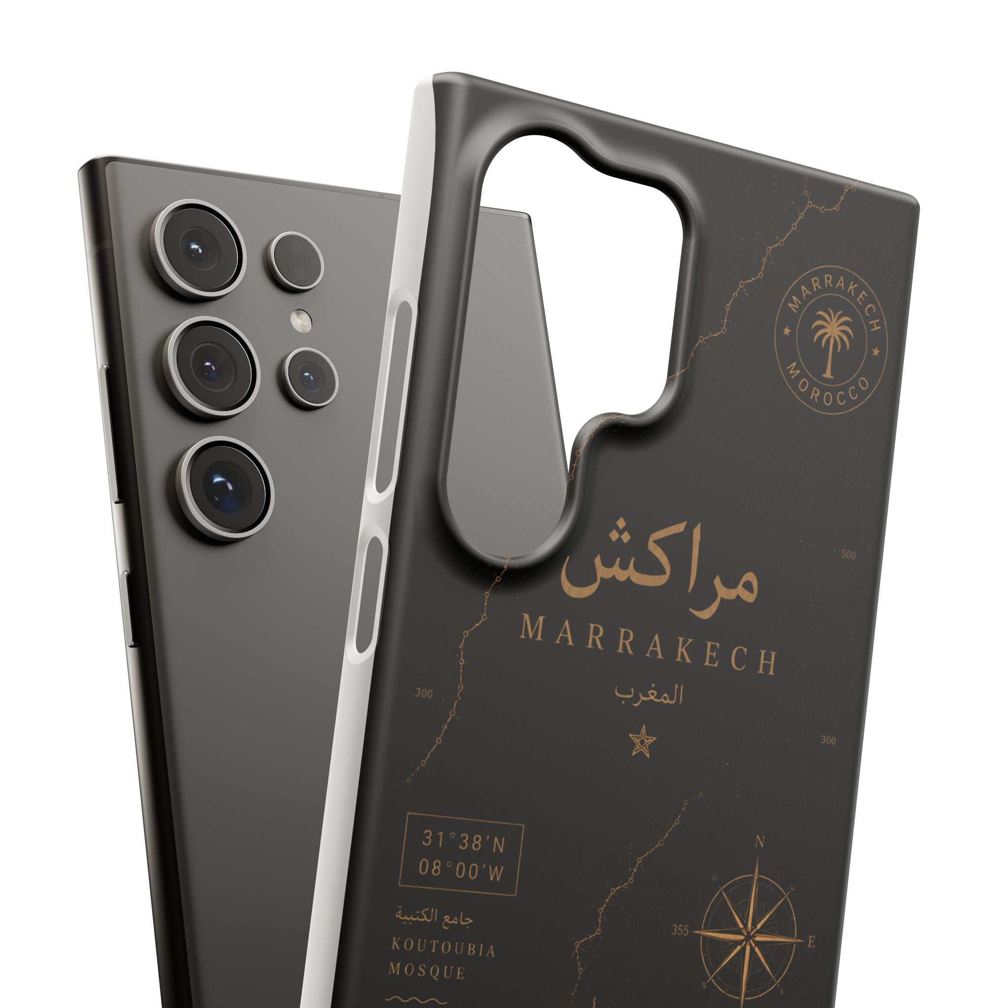 Coque Marrakech — Marbre Noir & Or | ATLAS