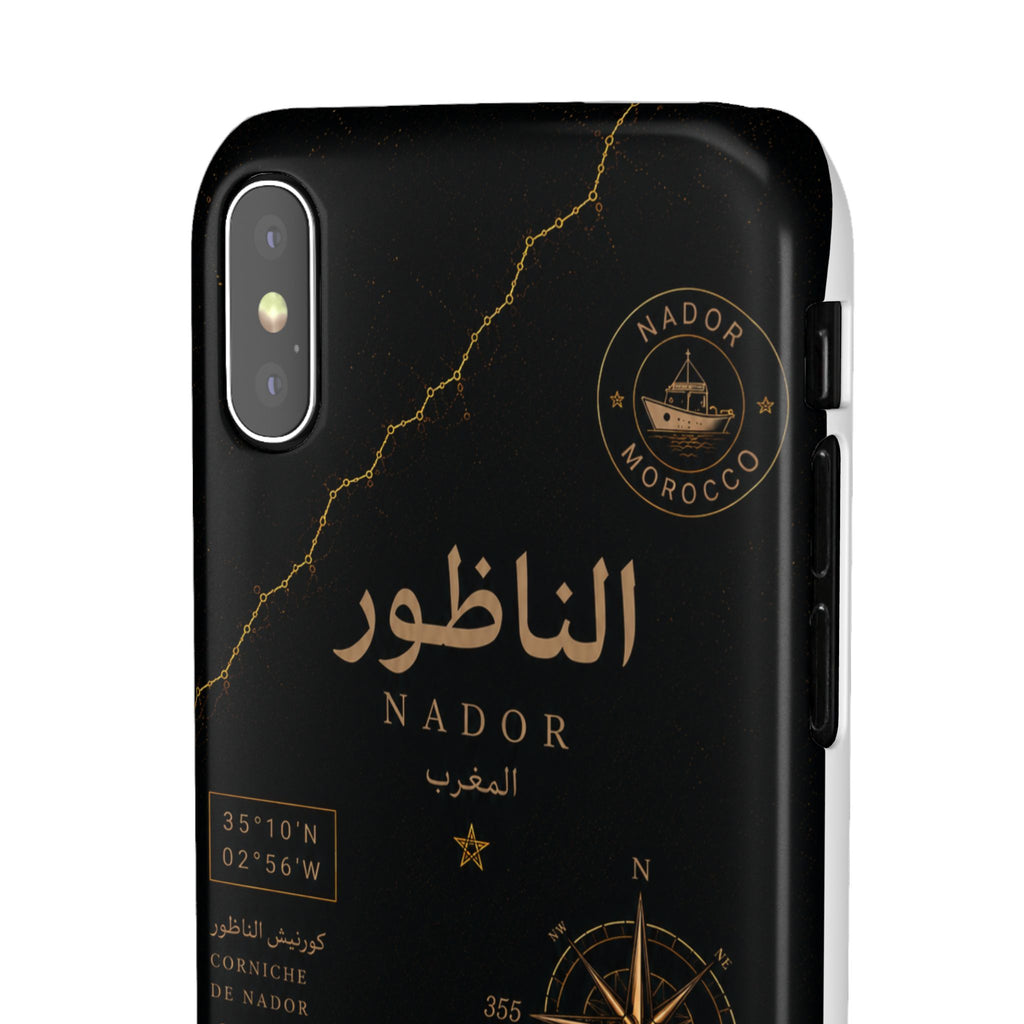 Coque Nador — Marbre Noir & Or | ATLAS