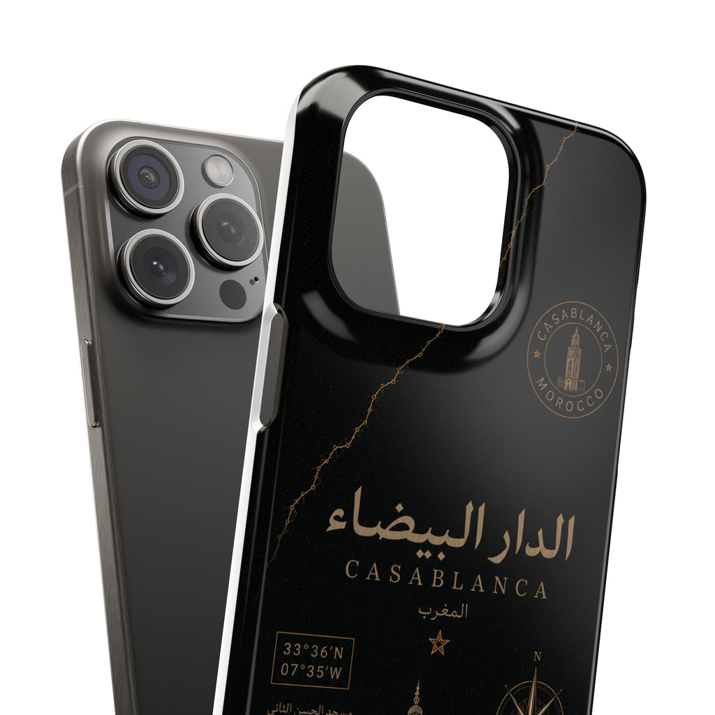 Coque Casablanca — Marbre Noir & Or | ATLAS
